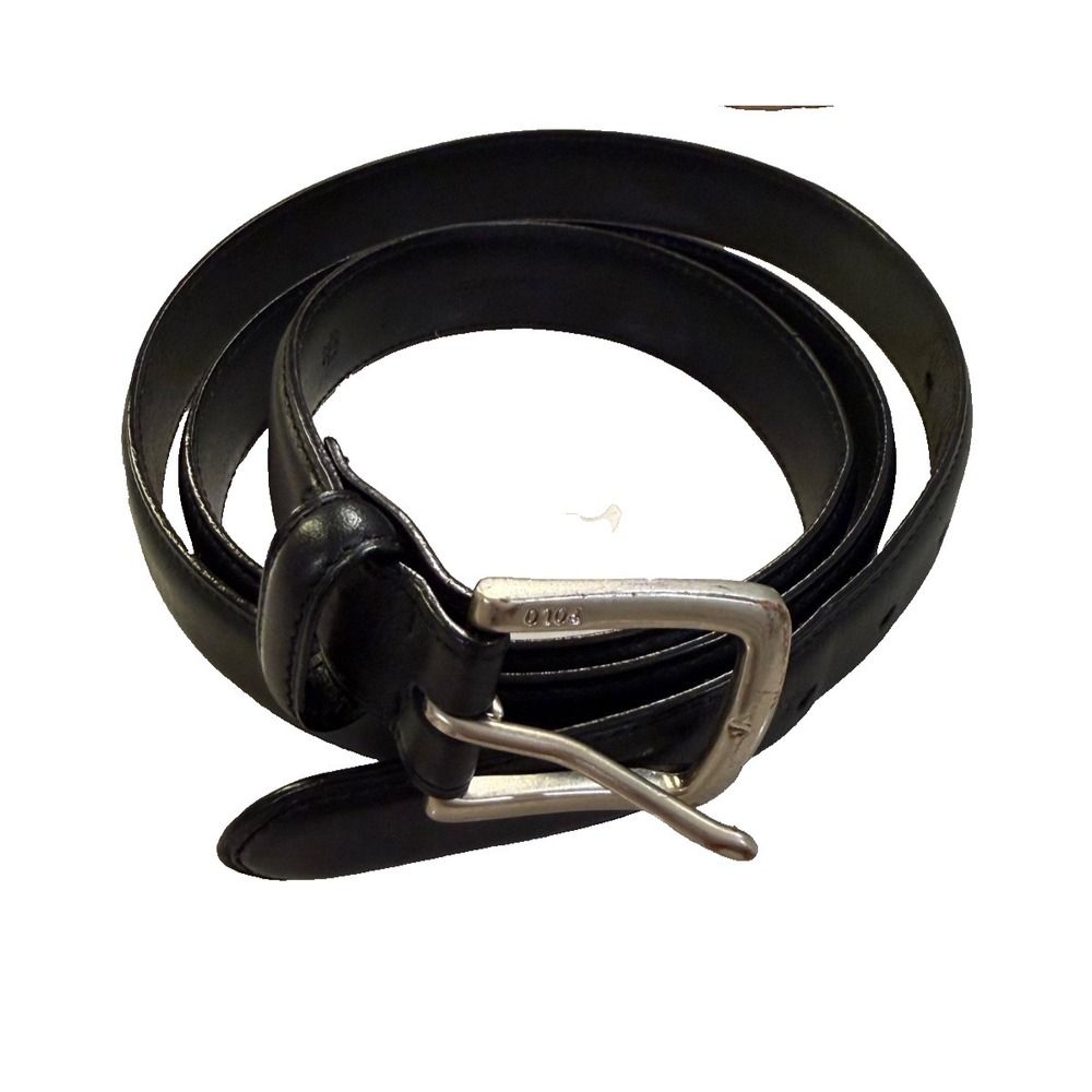 Polo Ralph Lauren Men's Preppy Classic Leather Belt Black - Size 52